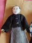 Antique 5 Chinese Miniature Shaohsing Industrial Mission Dolls On Card 1930 s