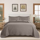 Premium Bedspread Set 3 Piece Quilted Coverlet Bed Throw Queen King Size Bedding