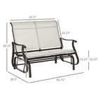 Glider Bench Outdoor Garden Bench Garden Chair