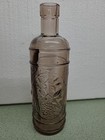 Interesting Purple Tint Glass Bottle Embossed Grape Pattern