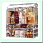 Large Acrylic Cosmetic Makeup Organizer With Drawers