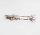 Antique Art Nouveau Sterling Silver Claw Sugar Tongs By Barton Reed Francis