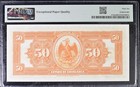 Mexico Banco Del Est  De Chihuahua P s135a M98a 1913 50 Pesos Pmg Gem Unc 66 Epq