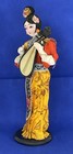 Yu-chu Chinese Doll In Traditional Costume headdress Playing Lute guitar 9 5 tal