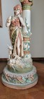 Royal Dux Style Table Lamps  Art Nouveau Shepard Shepherdess  Circa 1950s