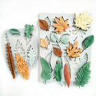 2pcs Leaf Silicone Molds  Tree Leaves Shape Cake Fondant Mold  3d Unique Choc   