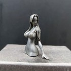 Antique Brass Woman Torso Statue Half-figure Art Model Desk Home Decor