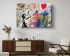 There Is Always Hope Colorful Banksy Street Wall Design Painting Canvas Print