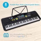 Smart Piano Keyboard 61 Key Electric Digital Music Keyboard microphone For Fun