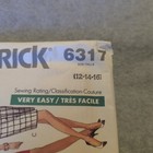 Butterick 6317 Dress Pattern Sz 12-16 Uncut 1980s Belted Button Front Easy