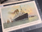 Antique Tss Rotterdam Holland America Line Steamship Boat Ocean Liner Postcard