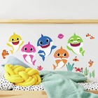 Baby Shark Peel   Stick 39 Wall Decals Tropical Characters Room Decor Stickers