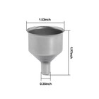 Mini Funnel For Liquor oil perfume Bottles stainless Steel With 3 8  Spout 6 Pcs