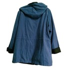 Fleet Street Sapphire Blue Hooded Coat Jacket Women s Xl Nwt