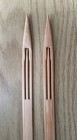 2-vintage  Hand Made Bamboo Fishing Net Needles   8-3 4  L X 1 2  W  Htf 