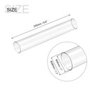 Plastic Pipe Rigid Round Tube Clear 1  Id 28mm Od 245mm High Impact