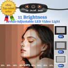 2 Pack Led Video Photography Lighting Kit With 54   Tripod Stand  Dimmable 5600k