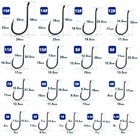100pcs Octopus Hooks Sea Fishing Hooks High Carbon Steel Offset Big Game Hooks