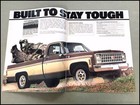 1980 Chevrolet Pickup Truck Usa Original Sales Brochure - Silverado C k Chevy