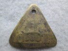 Vintage Ford Motor Company Rouge Plant Brass Tool Check Tag  x5530