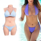 Silicone Breast Forms Realistic Body Suit Fake Vagina C Cup Crossdresser Cosplay