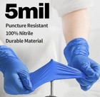 800-nitrile Disposable Gloves 5 Mil Powder-free Textured Grip Non-sterile Xlarge