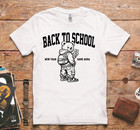 Back To School Teddy Bear Graphic T-shirt New Year Same Aura Student Tee