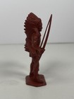 Marx Vintage 54mm Stockade Chief Red Brown Plastic Figure Native American Indian