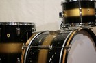 Ludwig 1961 Star Classic 3 Piece Vintage Drum Set In Black And Gold Finish