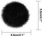 2 Pcs Pom Poms Shoe Clips women Fluffy Shoe Clips fluffy Mink Fur Pom Shoe Decor