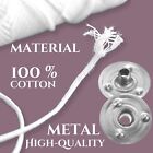 Candle Wicks Roll Natural Cotton Core Spool W  100pcs Metal Sustainer Tabs