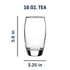 Set Of 8 Durable Clear Drinking Glasses Heavy Base Dishwasher Safe Perfect Home