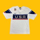 Nike Mens Size Small Olympic League Patched Logo Usa  Official Hockey Jersey