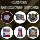 Custom Logo Personalized Tag Embroidered Patch     Iron-on Or Sew-on