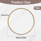 10 Pack 4 Inch Metal Rings Gold Craft Rings Hoops Floral Macrame Dream Catcher