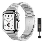 Metal Iwatch Strap Band Tpu Case 41 45 49mm For Watch 11 Se 3 10 9 8 7 6 5 4 2 1