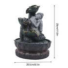 Tabletop Water Fountain Zen Meditation Indoor Waterfall Feature With Led Light