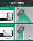Black Towing Mirrors Pair For 2002-2009 1500 2500 3500 Heated Pwr Adj No Turn