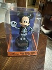 Disney Solar Bobble-heads  Halloween Mickey Mouse Skeleton Figurine  5  Tall New