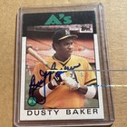 1986 Topps Baseball Card  645 Signed By Dusty Baker   plus Others choose   3a