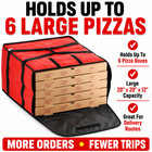 Insulated Pizza Delivery Bag 20x20x12 Hot Food Carrier 1-10 Pack Colors