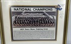 Vtg Framed 1977 Norte Dame Fighting Irish National Champion Team Photo Signed