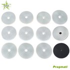 12  diamond Polishing Pads Wet Dry 4 Inch Set Kit For Concrete Marble Granite Us