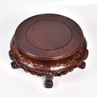9 8  Rosewood Circular Base Display Stand For Vase Teapot Statue