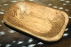   Carved Wooden Dough Bowl Primitive Wood Trencher Tray Rustic Home Decor 8-12 