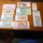 Uncirculated Lot Of 10 Different Foreign Paper Money Banknotes World Currency