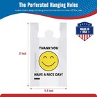 1000 Thank You T-shirt Bags 1 6 12  X 6 5  X 21   Plastic Grocery Shopping Bags