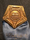 1949 Order Of The Eastern Star Diamond Jubilee Blue Delegate Pin Ribbon  Indiana