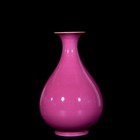 A Pair Chinese Monochrome Porcelain Handmade Exquisite Vase 24287