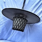 Vintage Harmony House Mcm - Pendant Light Atomic Ufo Hanging Lamp Rare Original 